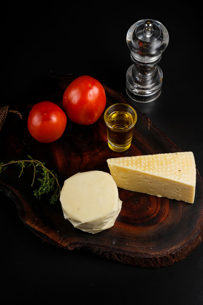 Ingredients for Baked Tomatoes with Cheese