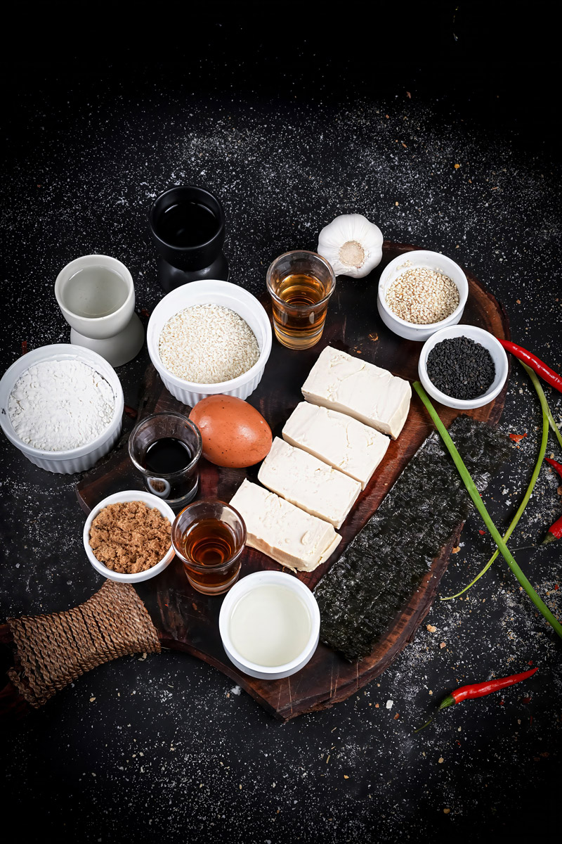 Crispy Sesame Tofu Ingredients