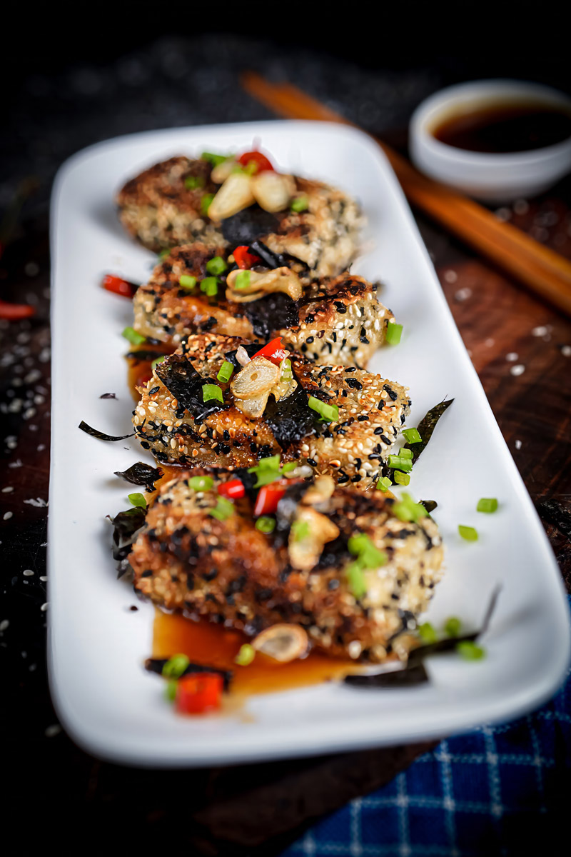 Crispy Sesame Tofu Platter