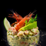 Elegant Shrimp Avocado Salad Presentation