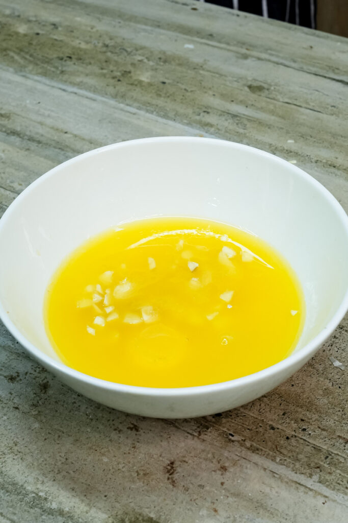 Beaten eggs for Korean bun egg wash recipe