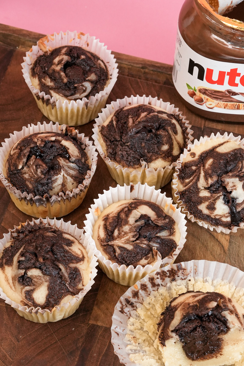 Perfect Nutella swirl muffins recipe result